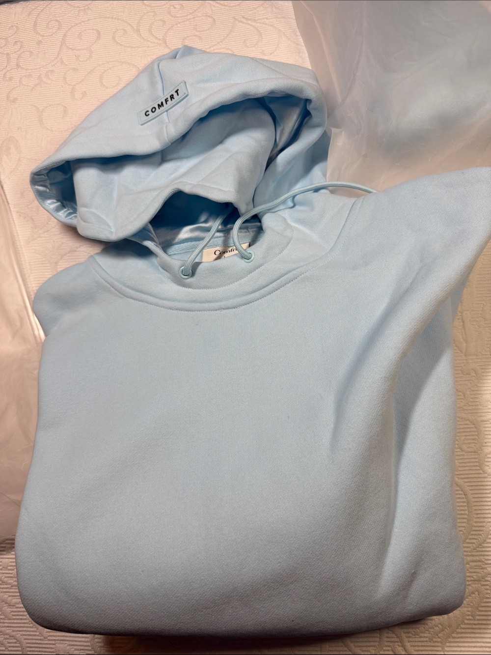 Comfrt Airplane Mode VIP Baby Blue Loungewear Set (2-Pack). Size Large - Picture 9 of 10